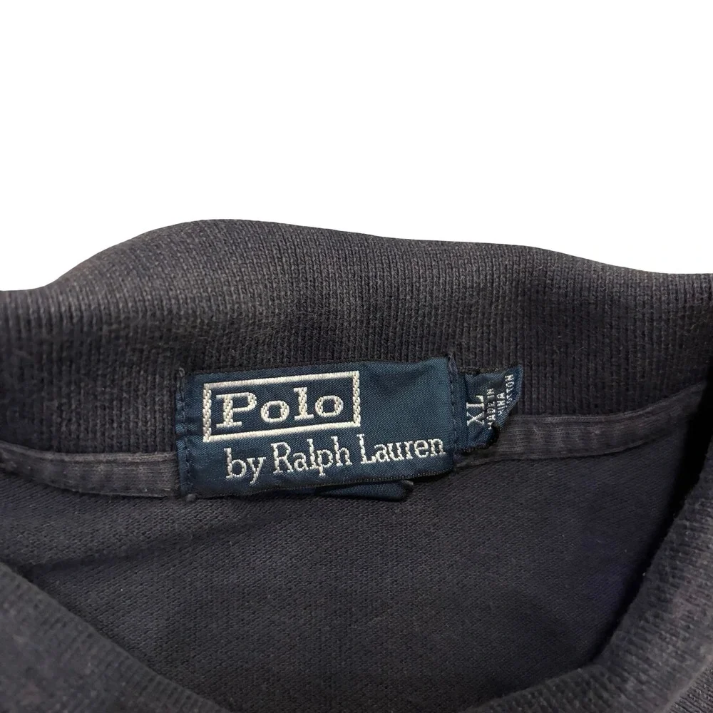 Polo Ralph Lauren Mens XL Blue Crab Graphic Polo Shirt Faded Navy Nautical